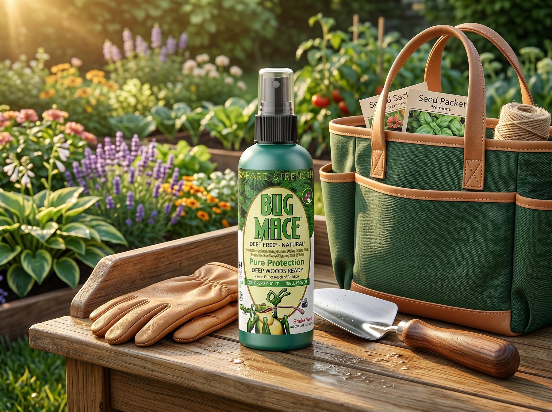 BugMace included with supplies for outdoor garden work